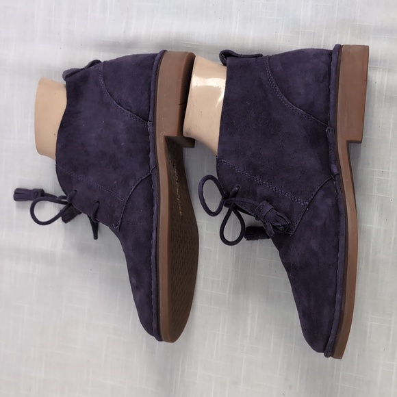 Hush Puppies Cyra Catelyn ankle boots booties, chukka, purple, women's 8.5 - Picture 6 of 12